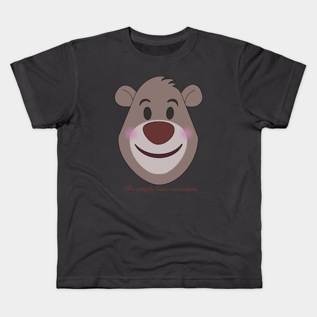 The bare necessities Kids T-Shirt by BeckyDesigns